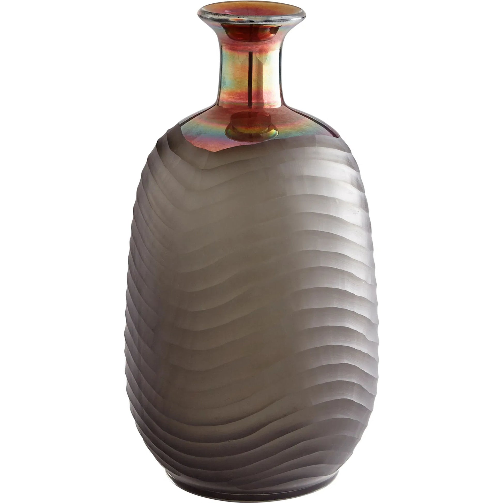 Jadeite Vase by Cyan Design in iridescent. Made from glass in a modern style.