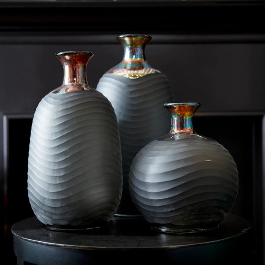 Jadeite Vase by Cyan Design in iridescent. Made from glass in a modern style.
