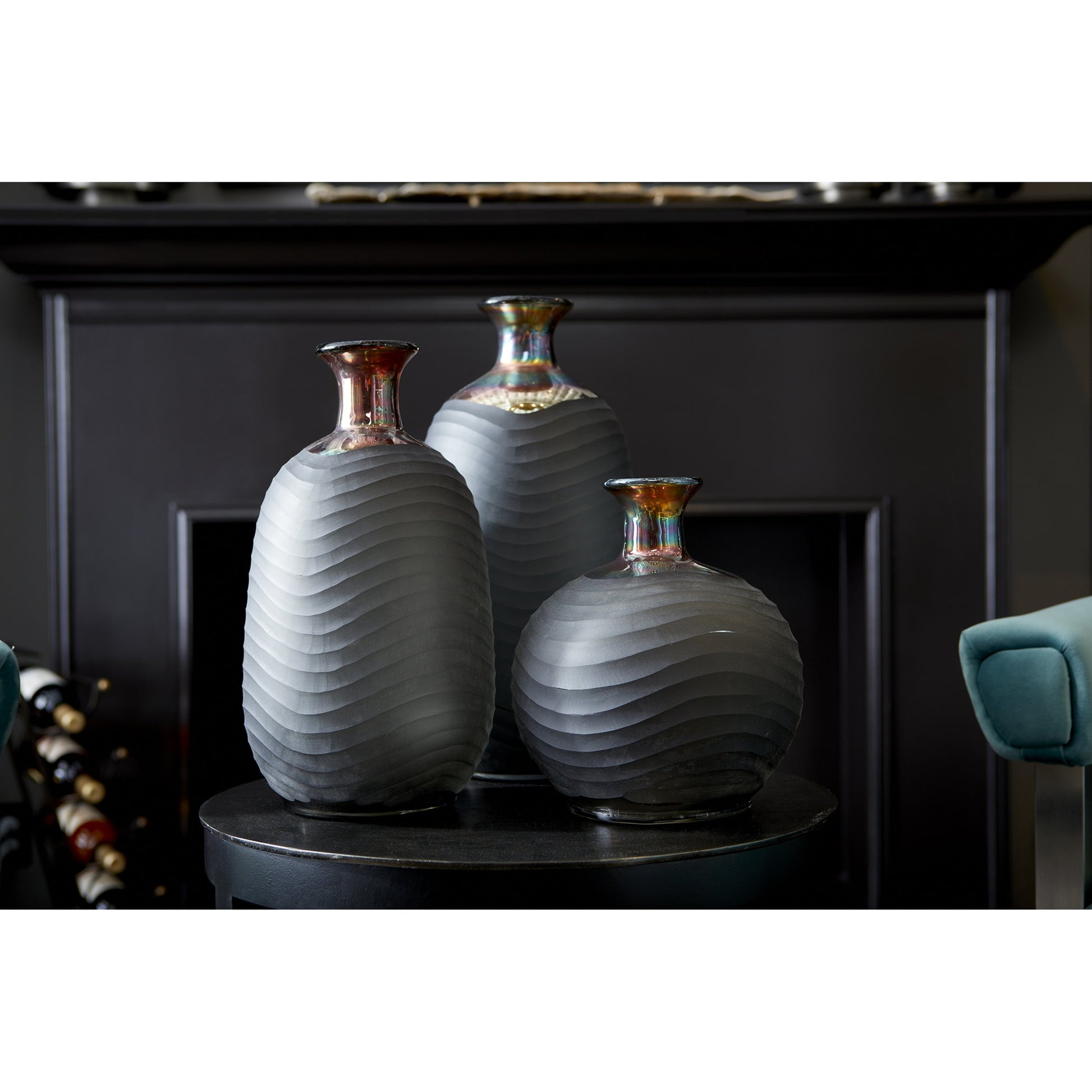 Jadeite Vase by Cyan Design in iridescent. Made from glass in a modern style.