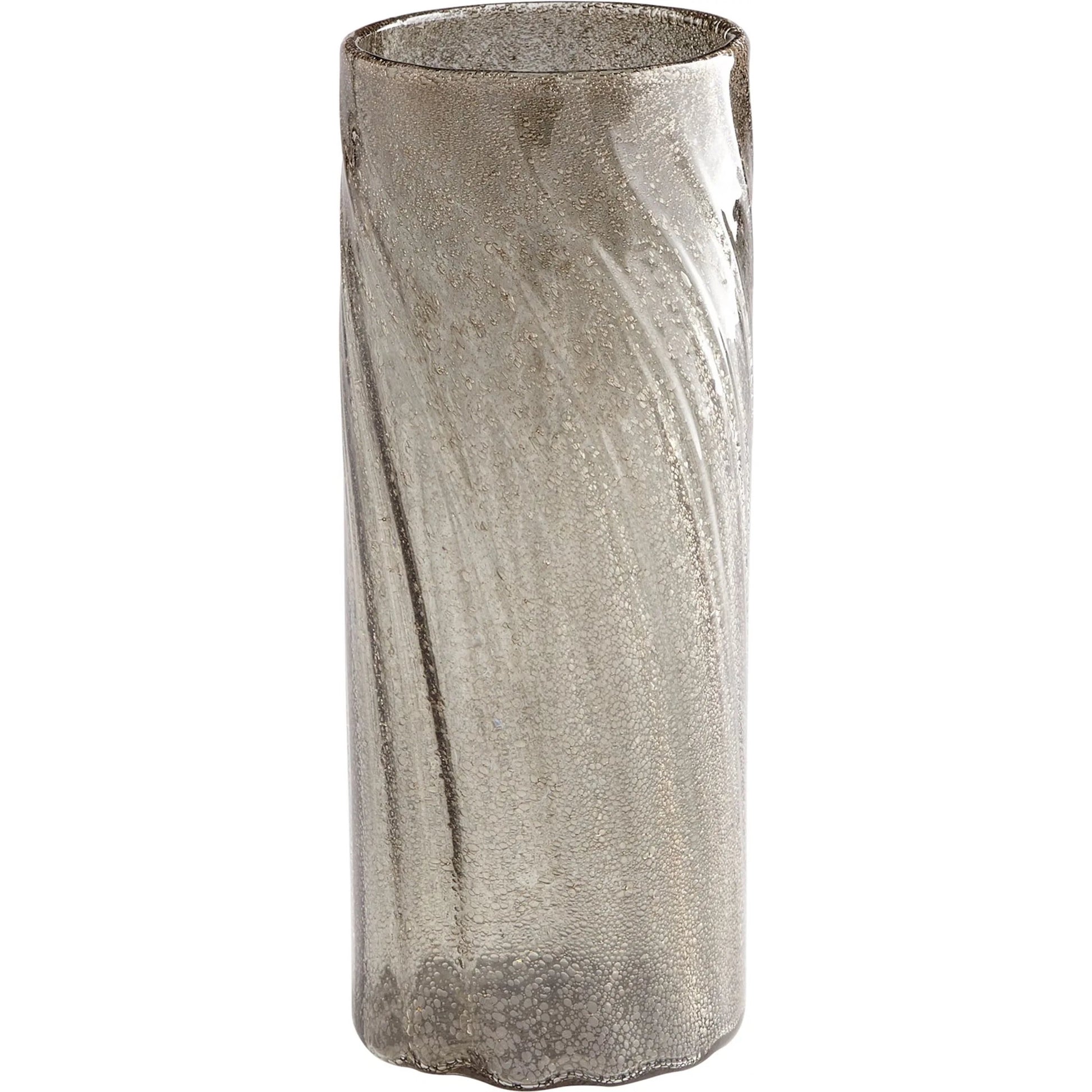 Alexis Vase by Cyan Design in almond gold. Made from glass in a modern style.