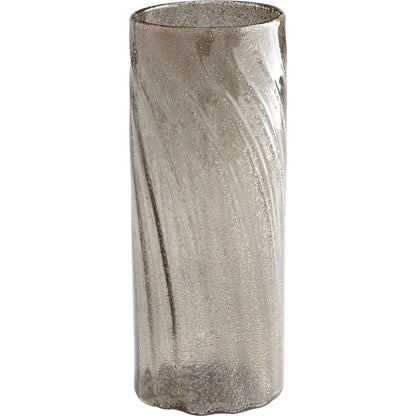 Alexis Vase by Cyan Design in almond gold. Made from glass in a modern style.