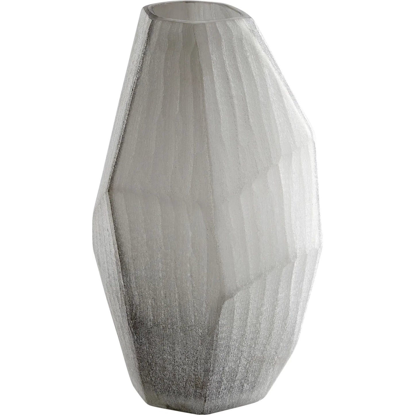 002 S-256089 | Primary Silo | Kennecott Vase by Cyan Design in ash gray. Made from glass in a modern style.