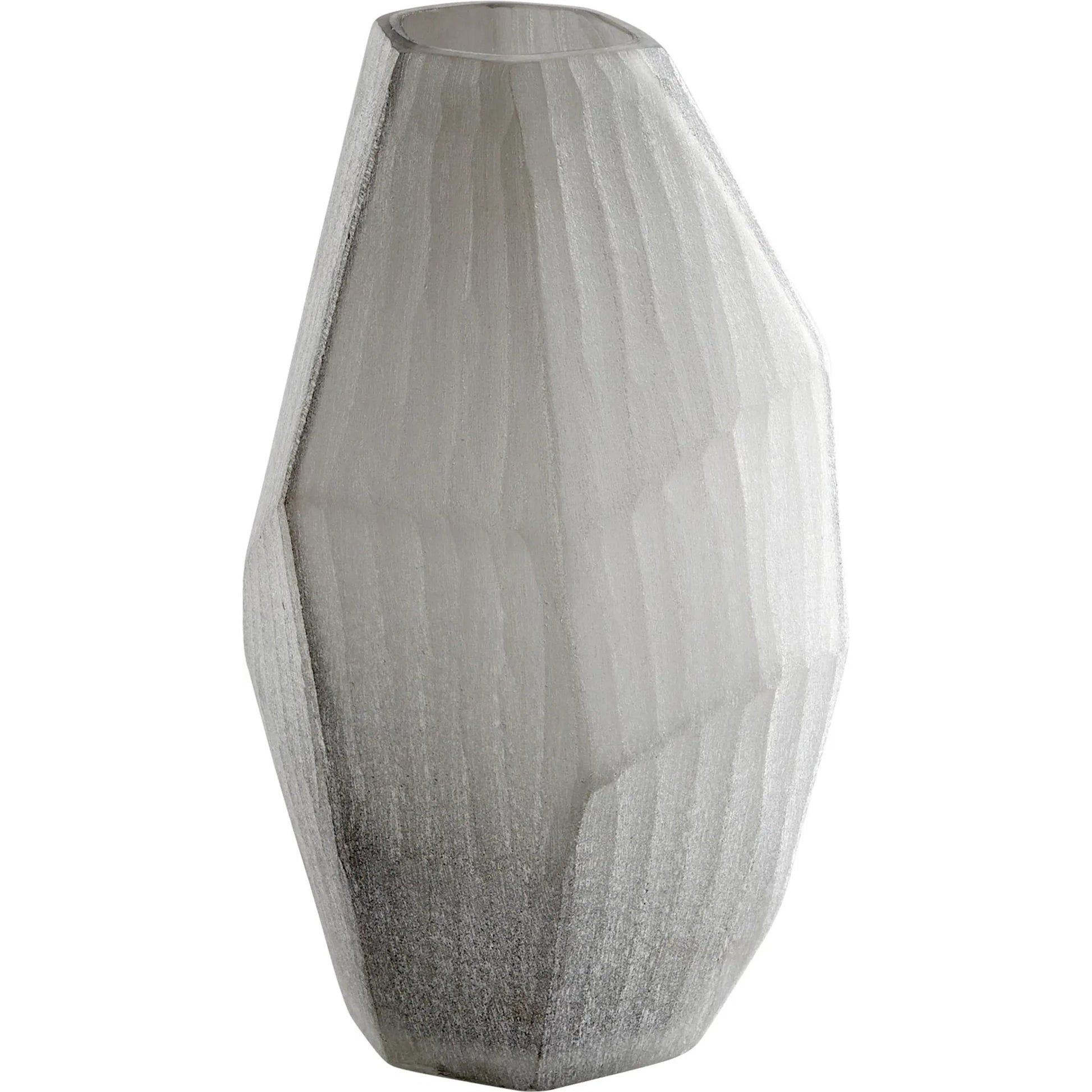 Kennecott Vase by Cyan Design in ash gray. Made from glass in a modern style.