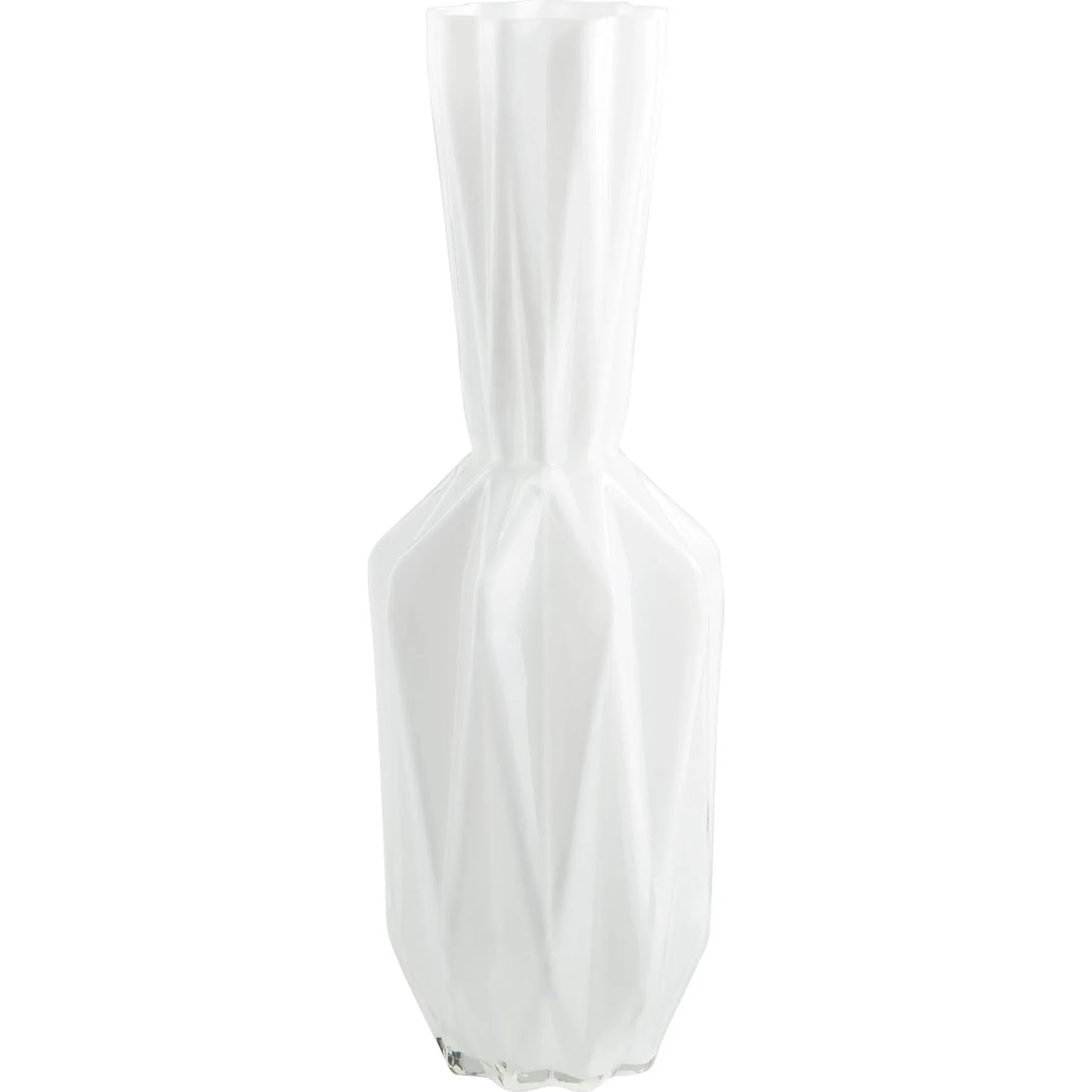 001 S-255971 | Primary Silo | Infinity Origami Vase by Cyan Design in white. Made from glass in a modern style.