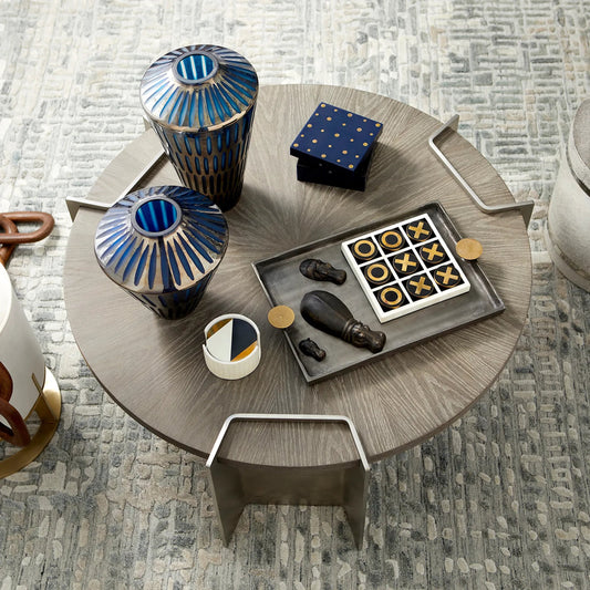 Toreen Vase by Cyan Design in blue. Made from glass in a modern style.