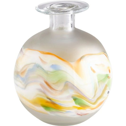 Kimbie Glass Vase by Cyan Design in multi colored. Made from glass in a modern style.