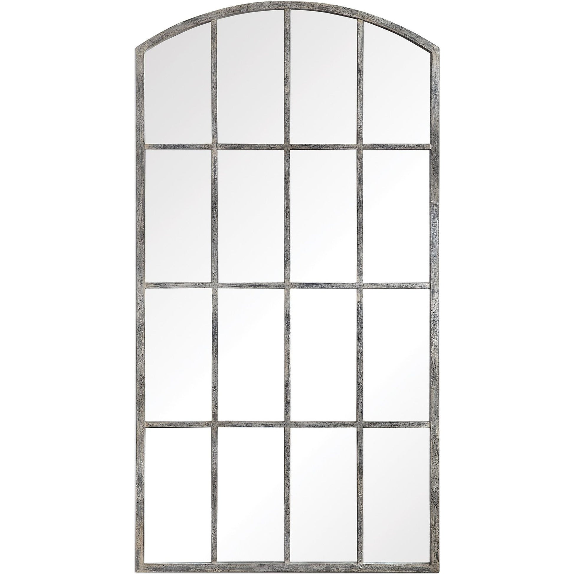 Amiel Ivory Arched Mirror by Uttermost. Made from metal, glass, mdf in a cottage & farmhouse style.