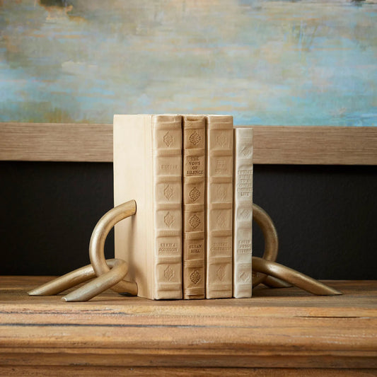 Goldie Locks Bookends by Cyan Design. Made from iron in a modern style.