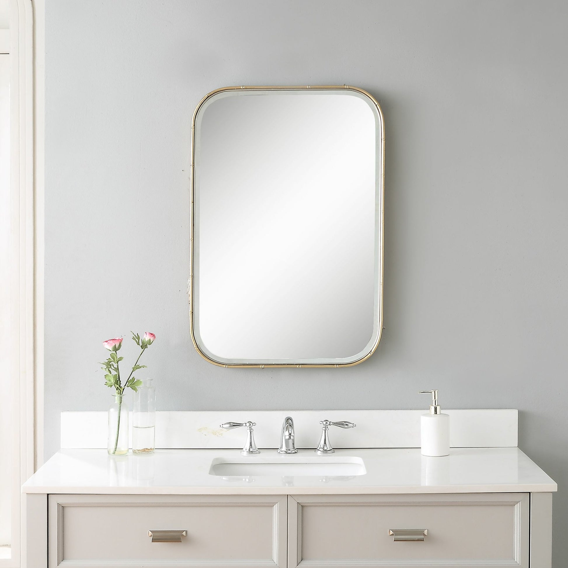 Malay Vanity Mirror by Uttermost. Made from iron, glass, mdf in a transitional style.