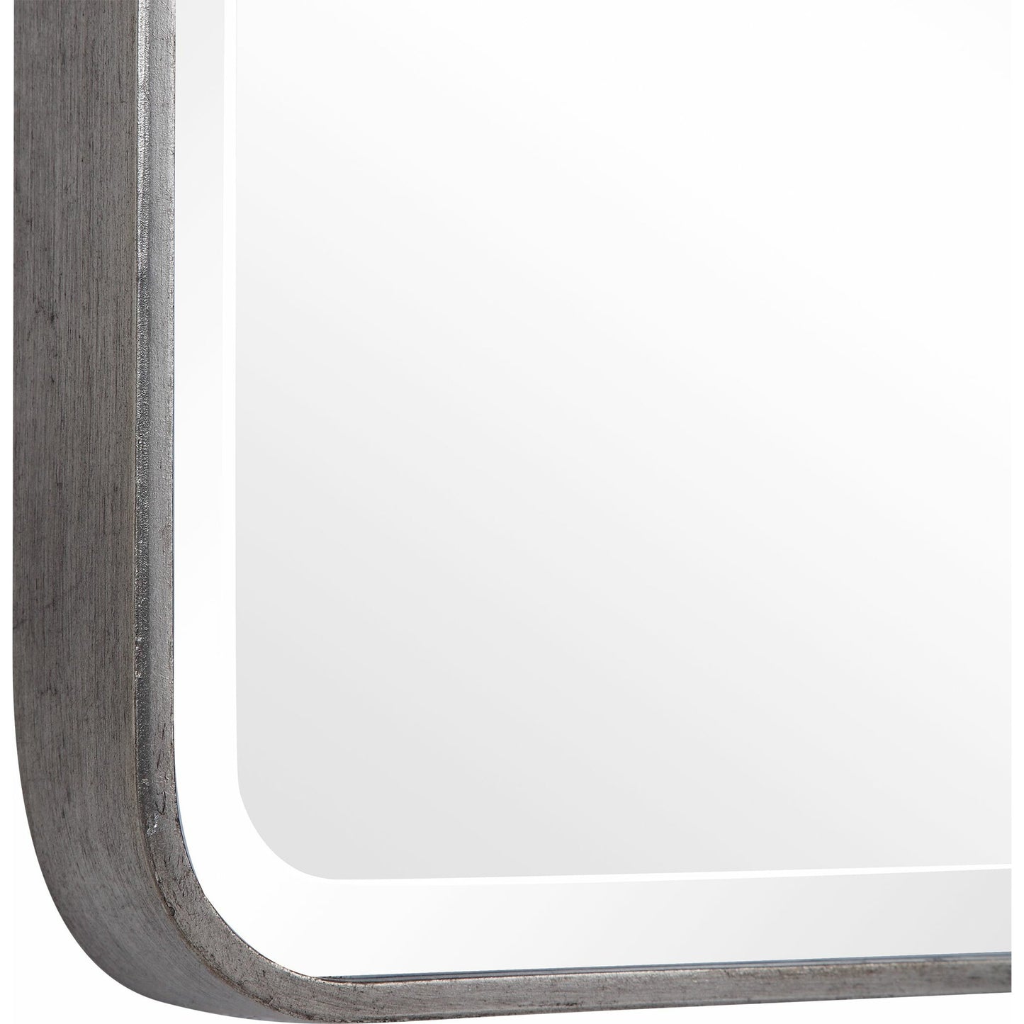005 SR-766603 | Closeup | Aramis Silver Mirror by Uttermost in silver. Made from iron, glass, mdf in a modern style.