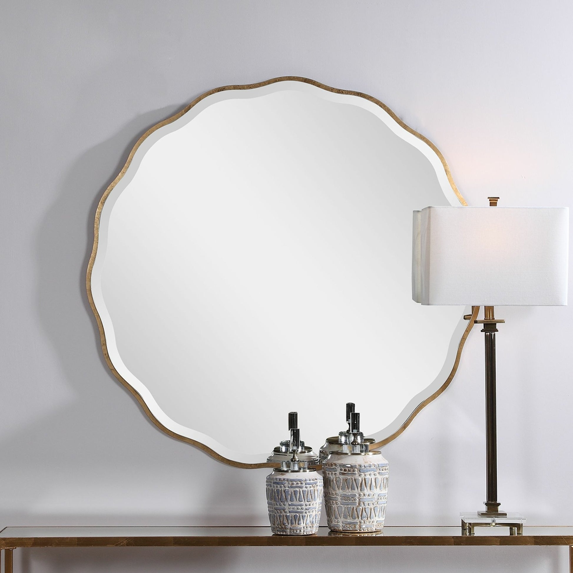 Aneta Mirror by Uttermost. Made from mdf, glass in a transitional style.