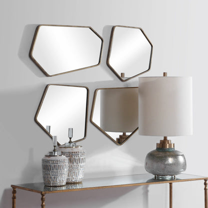 Linneah Modern Mirrors by Uttermost. Made from metal, mdf, glass in a modern style.