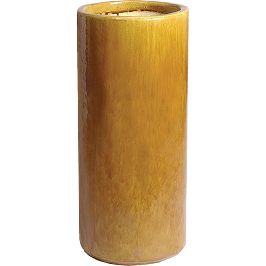 Tall Round Pot by Emissary USA in glossy glaze. Made from ceramic in a traditional style.