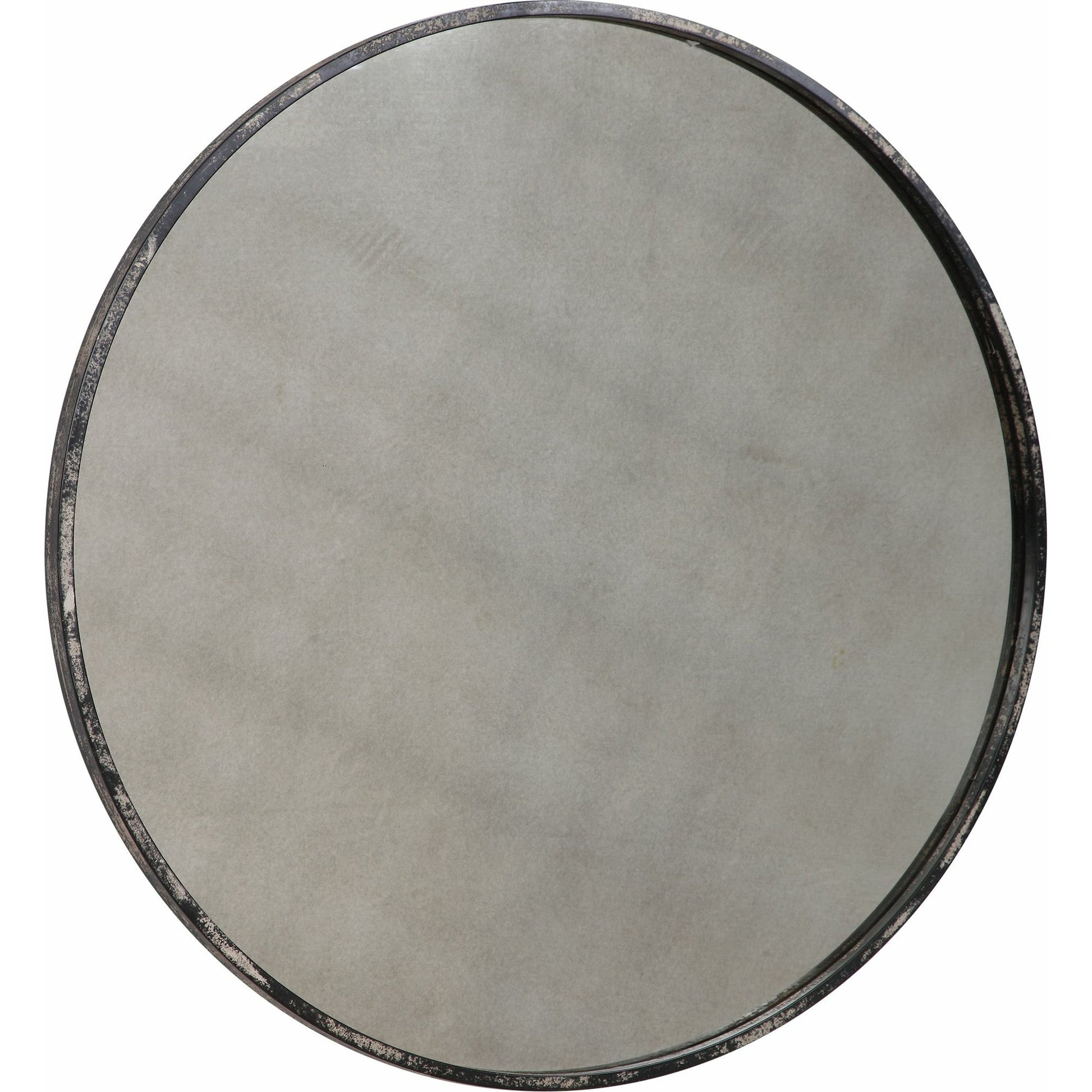 Argand Industrial Round Mirror by Uttermost. Made from metal, mdf, glass in a modern style.