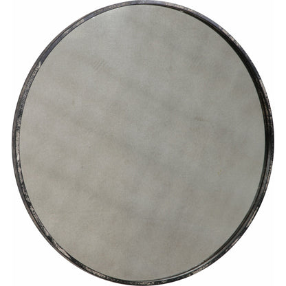 Argand Industrial Round Mirror by Uttermost. Made from metal, mdf, glass in a modern style.
