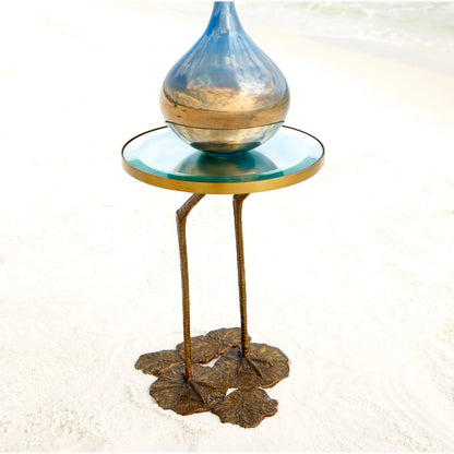 Ariel Vase by Cyan Design in iridescent sunset. Made from glass in a modern style.