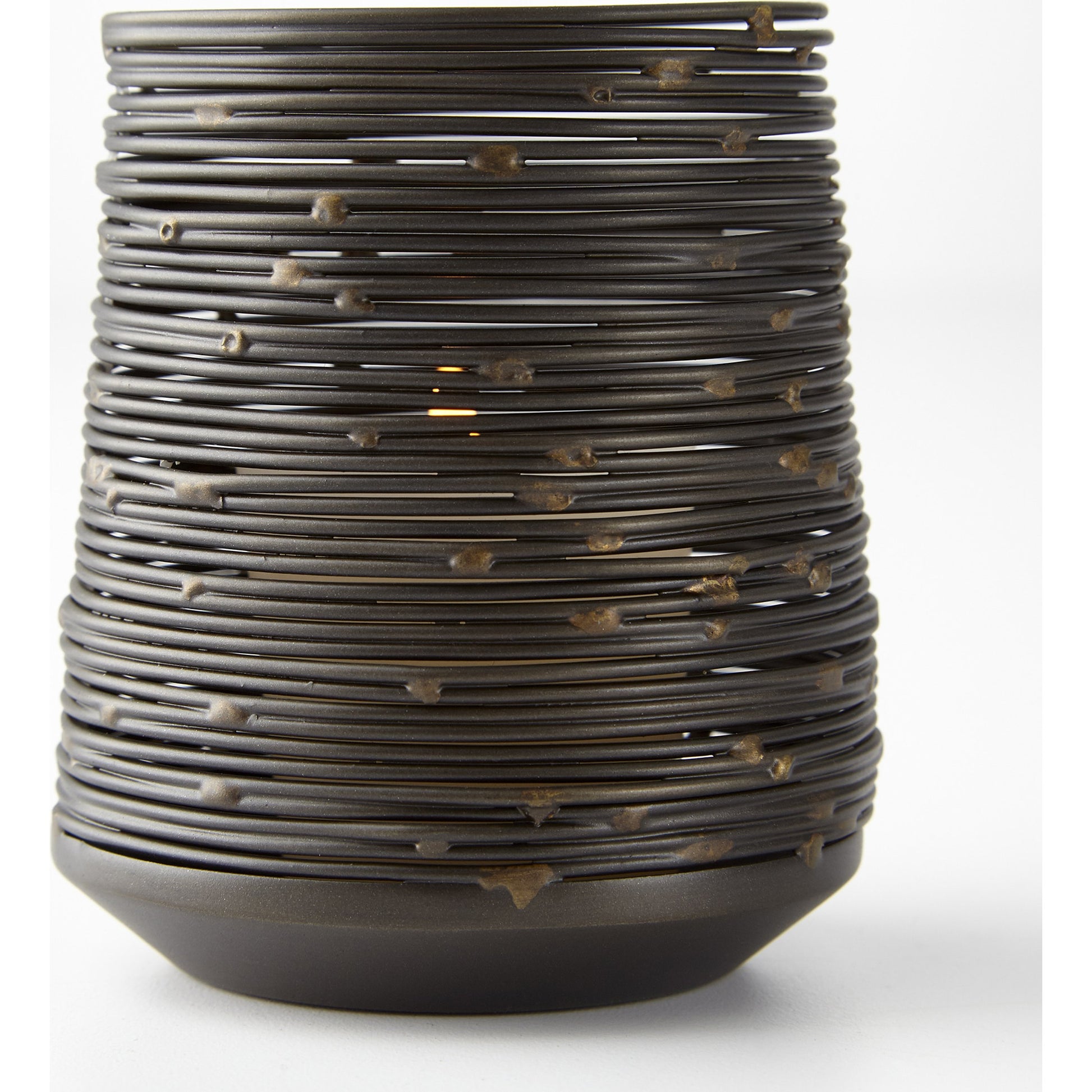 Luniana Candleholder by Cyan Design in antique black. Made from iron in a modern style.