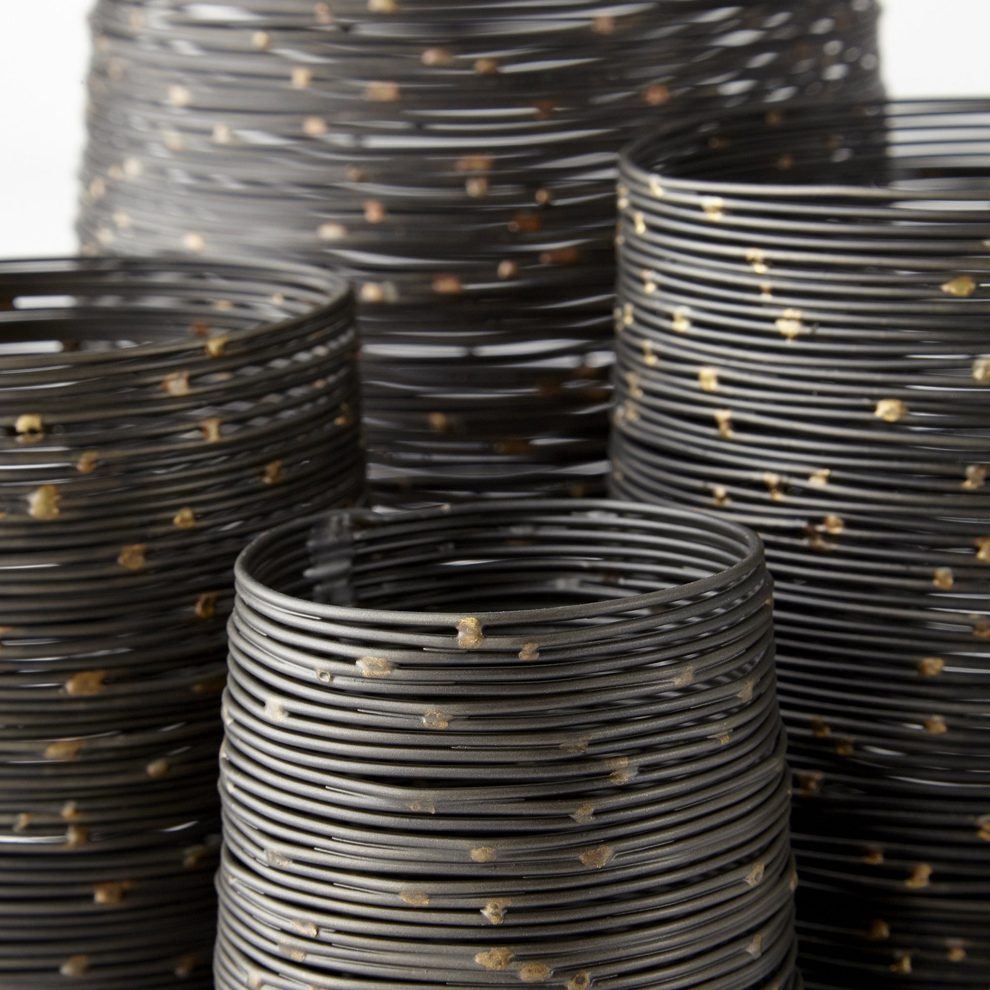 Luniana Candleholder by Cyan Design in antique black. Made from iron in a modern style.