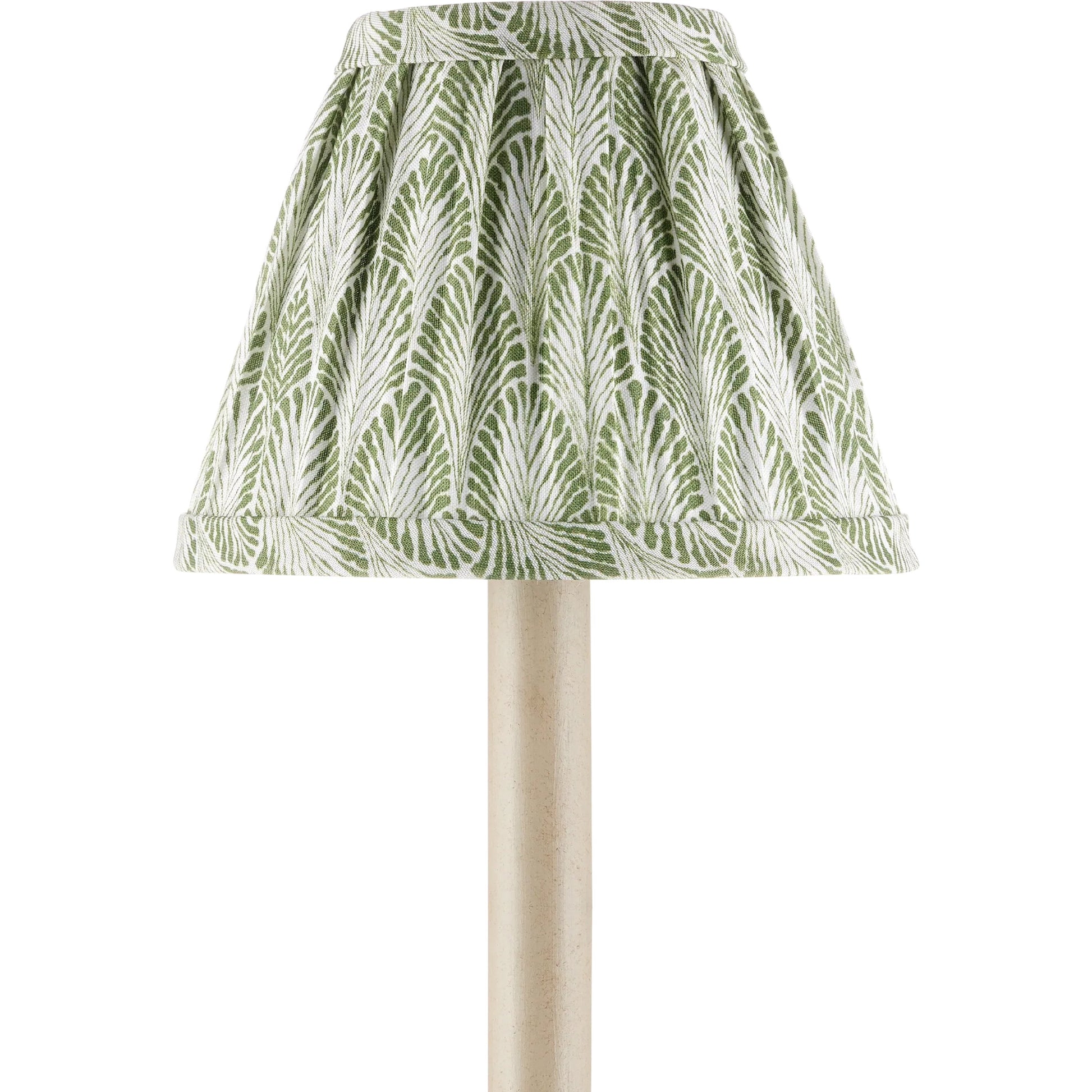 Plume Tapered Chandelier Shade by Currey and Company. Made from cotton in a cottage & farmhouse style.