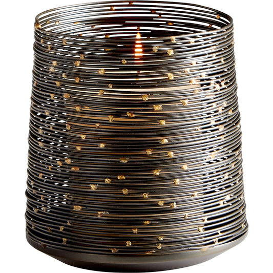 Luniana Candleholder by Cyan Design in antique black. Made from iron in a modern style.
