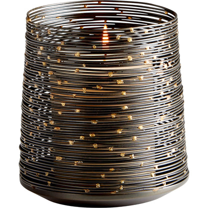 Luniana Candleholder by Cyan Design in antique black. Made from iron in a modern style.