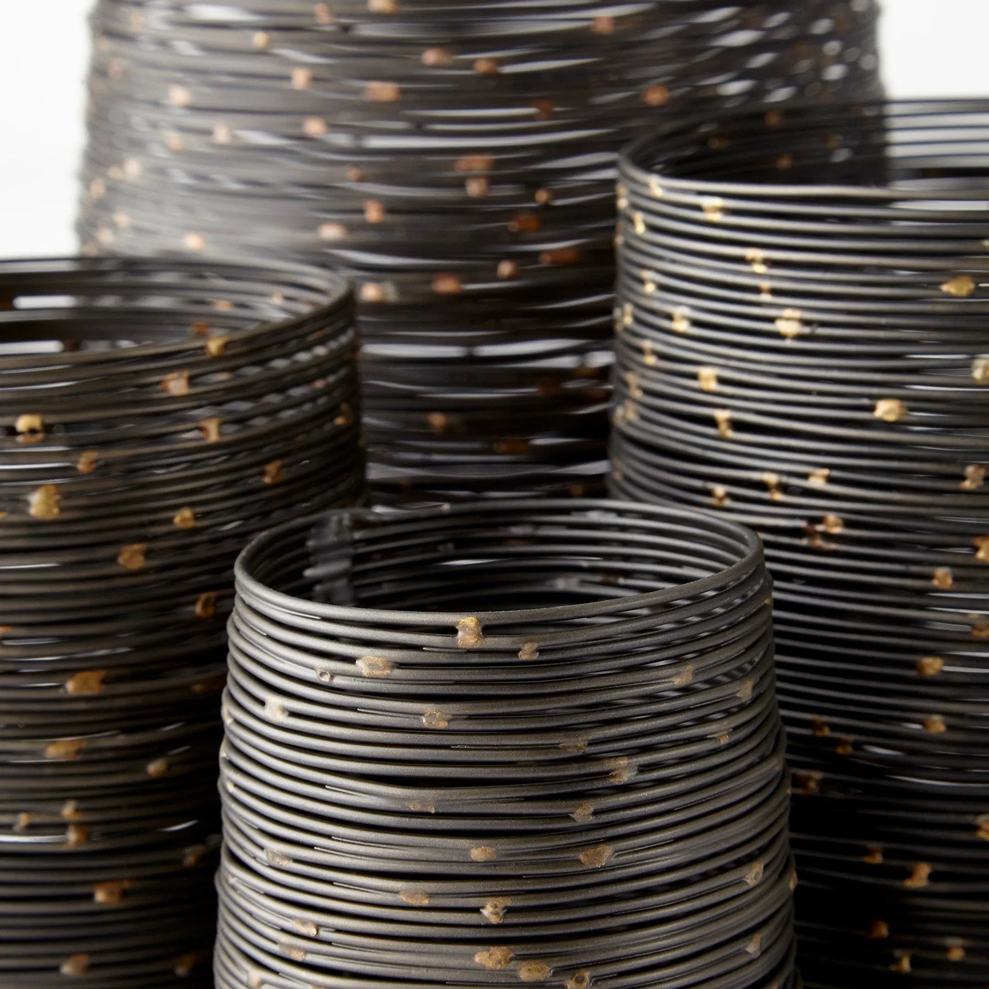 Luniana Candleholder by Cyan Design in antique black. Made from iron in a modern style.