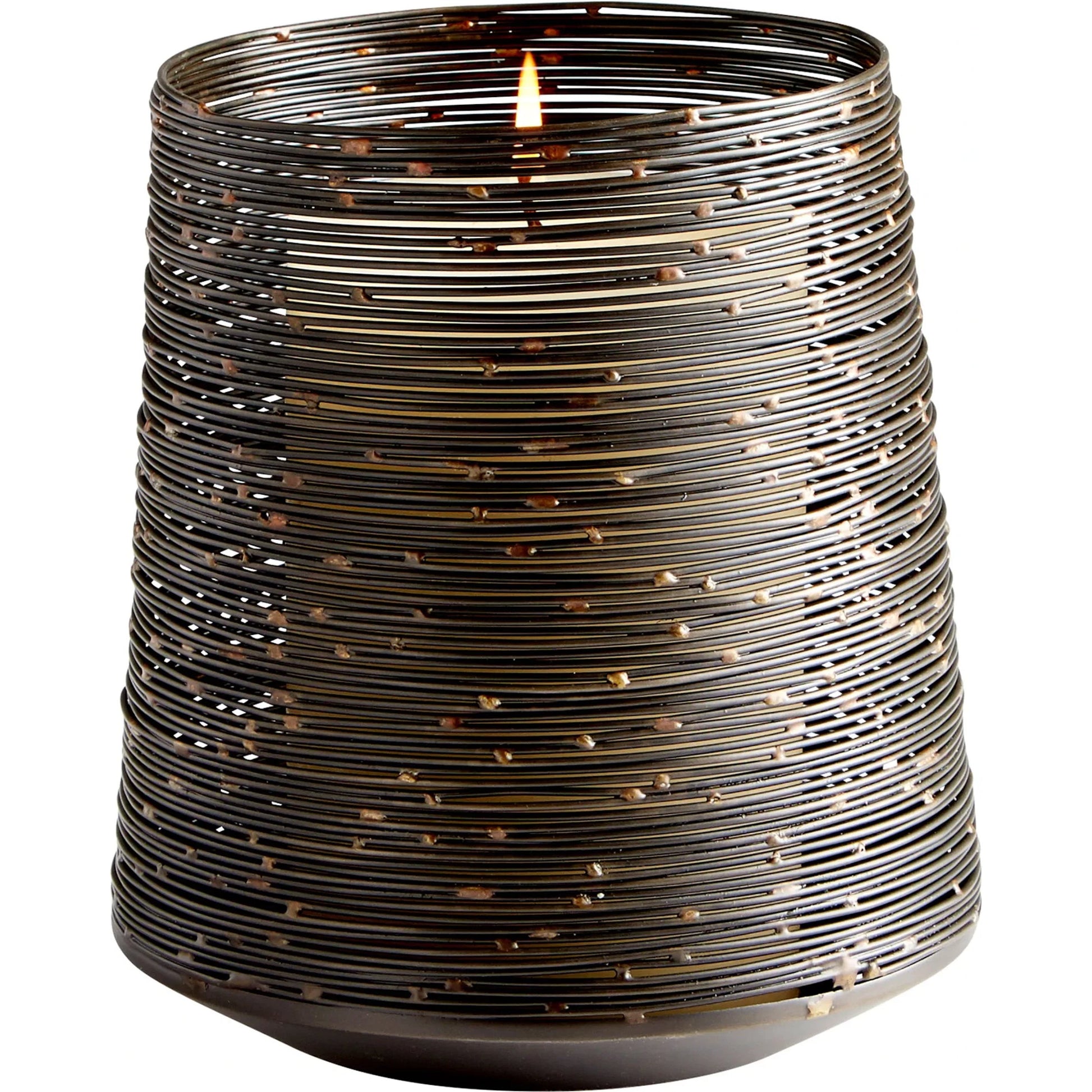 Luniana Candleholder by Cyan Design in antique black. Made from iron in a modern style.