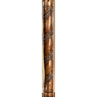 Laird Costumer by Butler Specialty Company. Made from rubberwood solids, antique brass plated hooks in a traditional style.