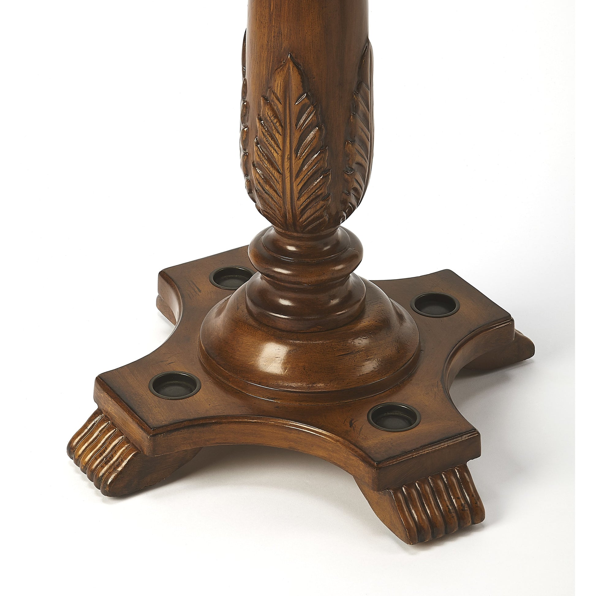Laird Costumer by Butler Specialty Company. Made from rubberwood solids, antique brass plated hooks in a traditional style.