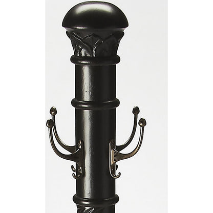 Laird Costumer by Butler Specialty Company. Made from rubberwood solids, antique brass plated hooks in a traditional style.