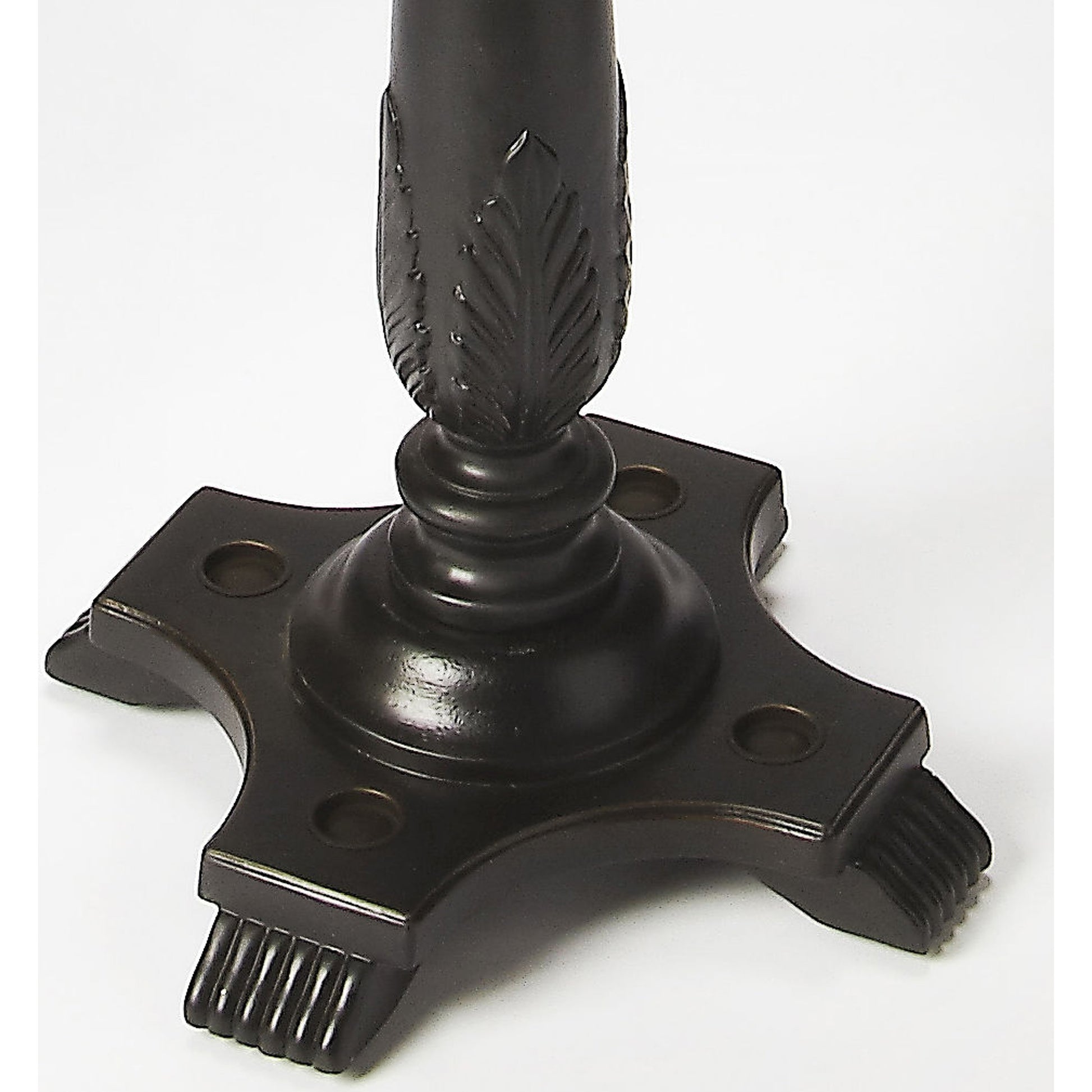 Laird Costumer by Butler Specialty Company. Made from rubberwood solids, antique brass plated hooks in a traditional style.