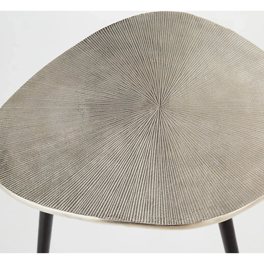 Triata Coffee Table by Cyan Design in raw nickel, bronze. Made from aluminum in a modern style.