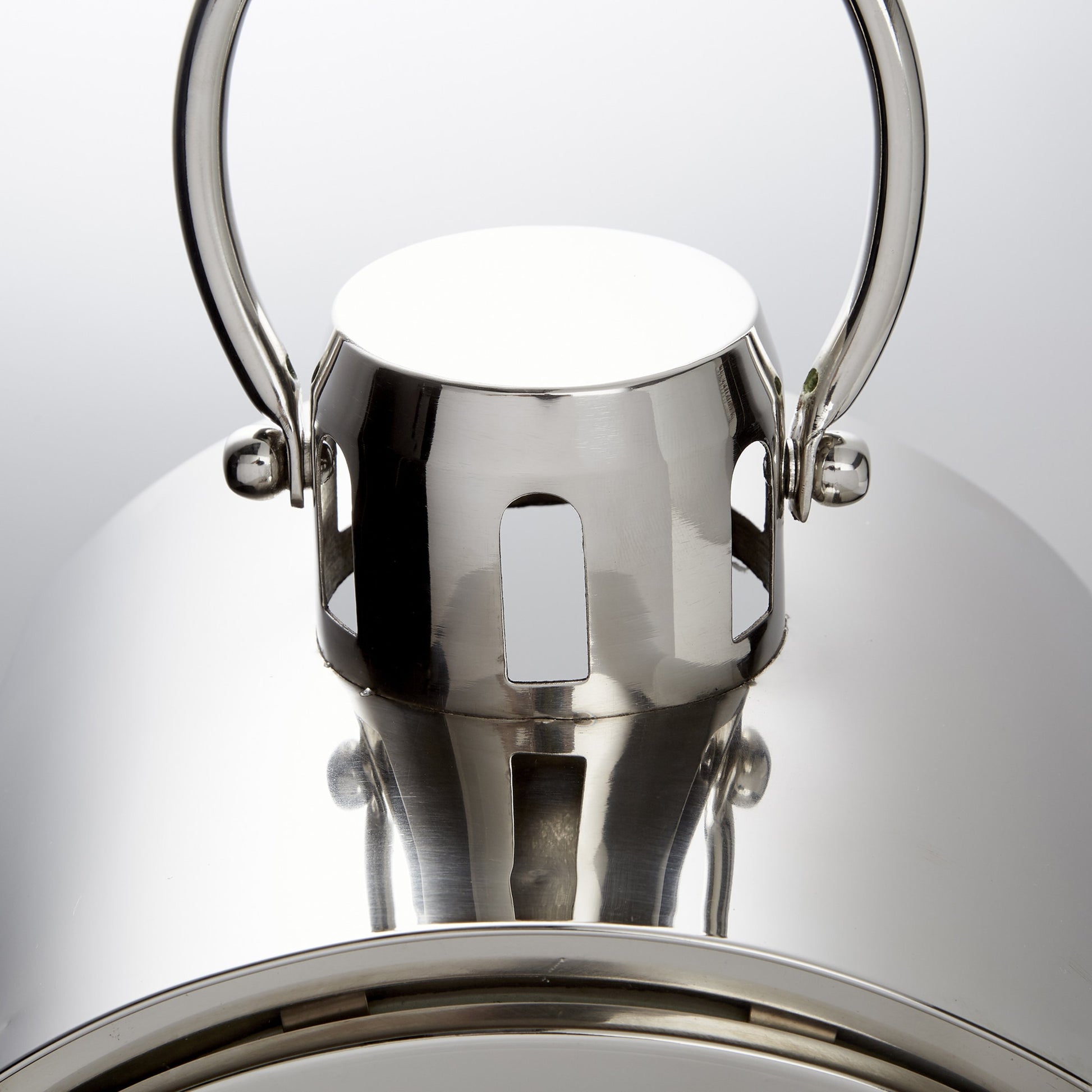 Wilder Candleholder by Cyan Design in nickel. Made from stainless steel, glass in a transitional style.