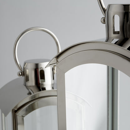 Wilder Candleholder by Cyan Design in nickel. Made from stainless steel, glass in a transitional style.