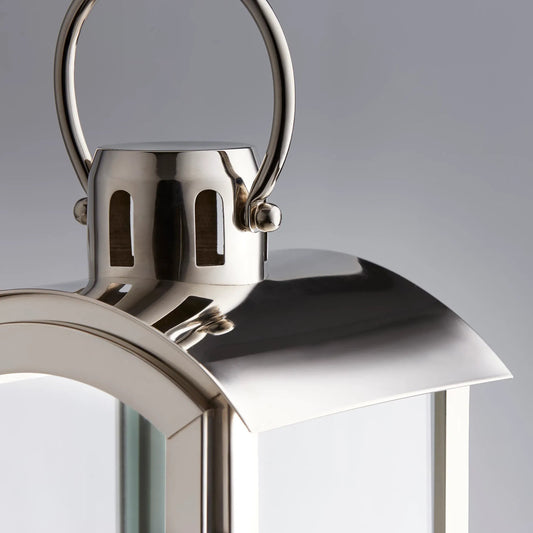 Wilder Candleholder by Cyan Design in nickel. Made from stainless steel, glass in a transitional style.