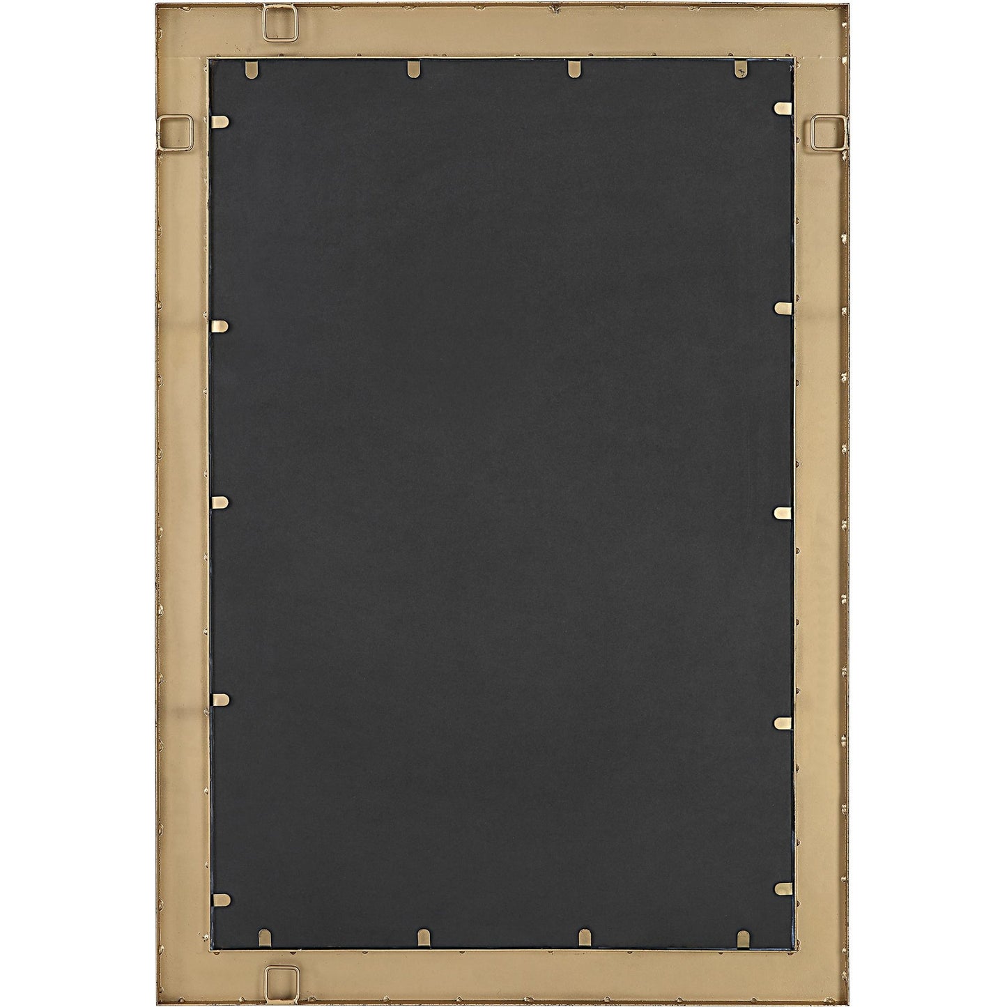 002 SI-1789769 | Closeup | Cocos Mirror by Uttermost in dark gold. Made from iron, glass coconut shell, mdf in a transitional style.