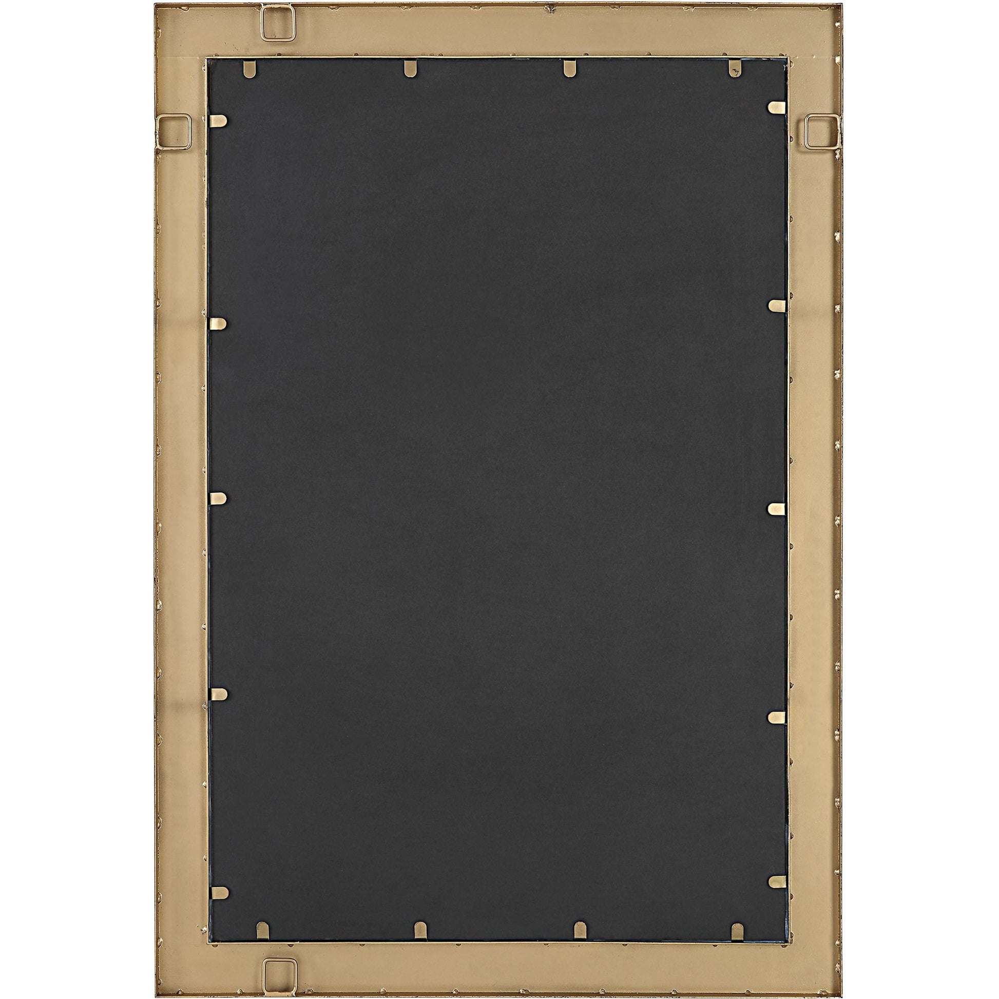 Cocos Mirror by Uttermost in dark gold. Made from iron, glass coconut shell, mdf in a transitional style.