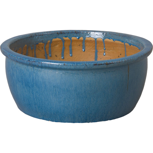 Shallow Ceramic Lip Planter by Emissary USA. Made from ceramic in a modern style.