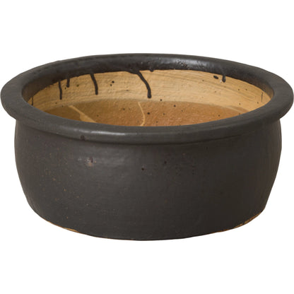 Shallow Ceramic Lip Planter by Emissary USA. Made from ceramic in a modern style.