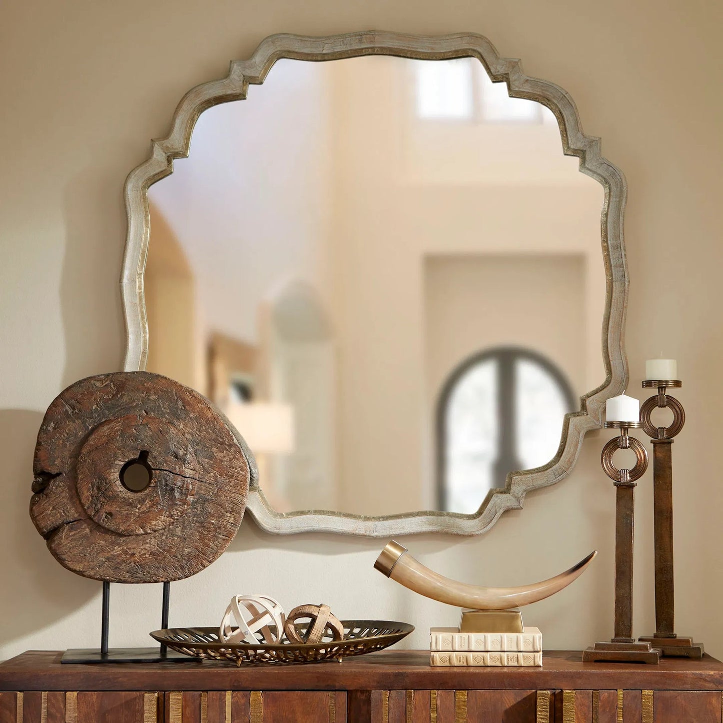 006 S-299815 | Lifestyle | Jemima Sculpture by Cyan Design in rustic, matte black. Made from iron, wood in a eclectic & global style.