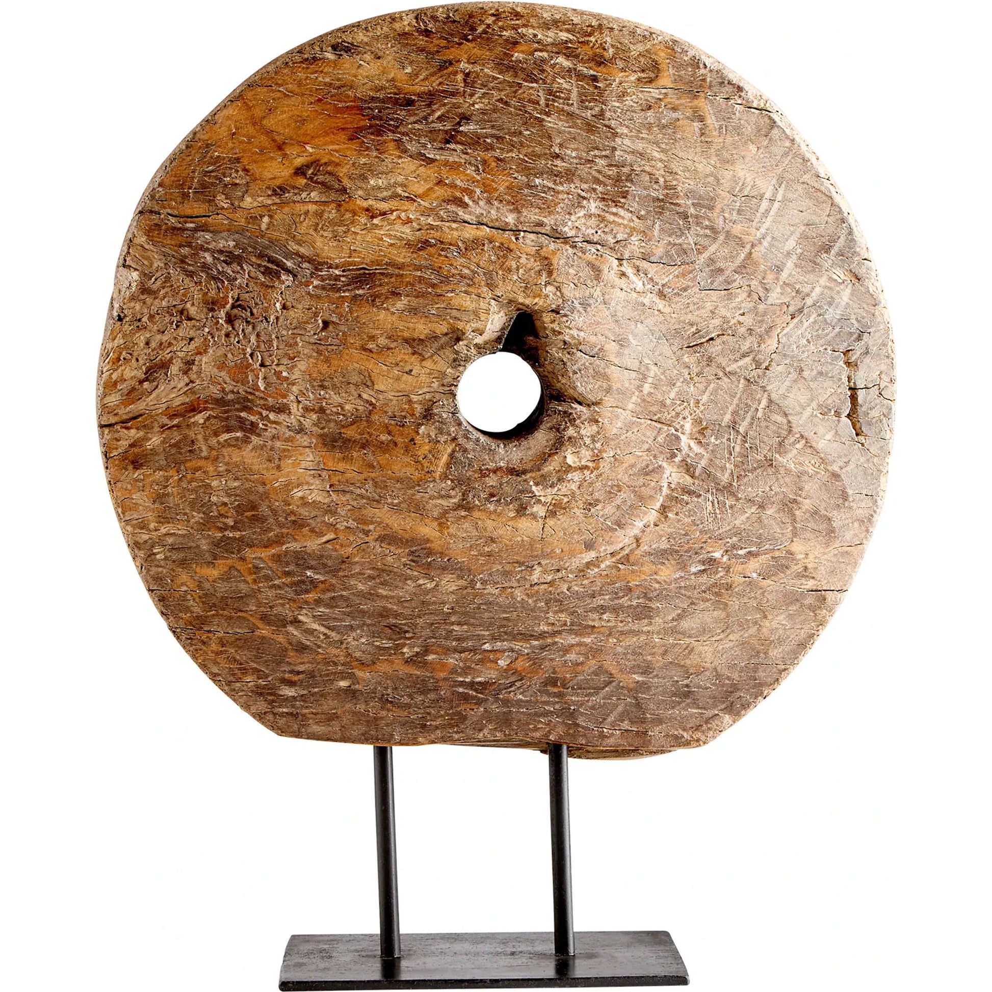 Jemima Sculpture by Cyan Design in rustic, matte black. Made from iron, wood in a eclectic & global style.