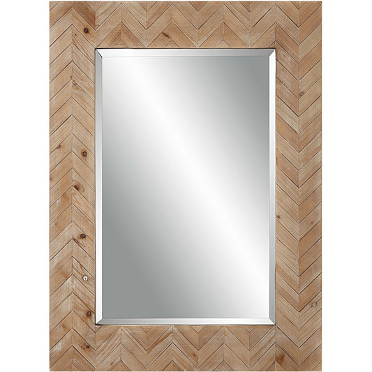 Demetria Mirror by Uttermost in light gray. Made from fir wood, mdf, glass in a transitional style.