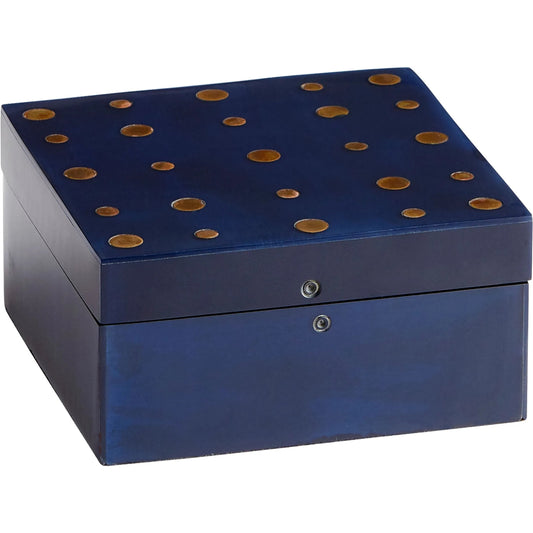 Dotty Container by Cyan Design in black, brass. Made from resin, wood, brass in a modern style.