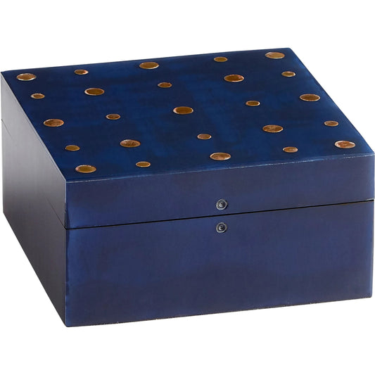 Dotty Container by Cyan Design in black, brass. Made from resin, wood, brass in a modern style.