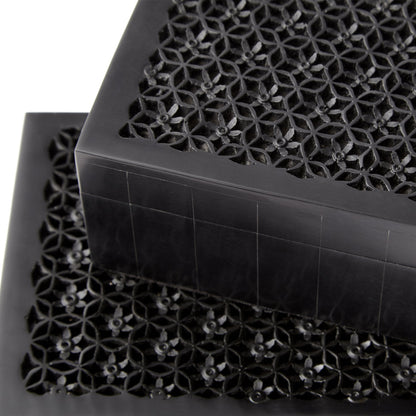 Magnolia Container #2 by Cyan Design in black. Made from resin, wood in a modern style.