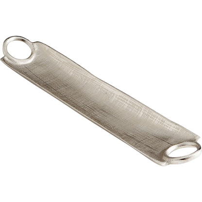 Katerina Tray by Cyan Design in textured nickel. Made from aluminum in a transitional style.