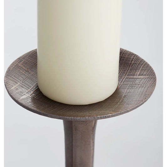 Lucus Candleholder by Cyan Design in bronze. Made from aluminum in a transitional style.