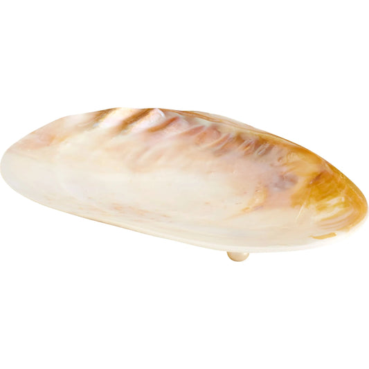 Abalone Tray by Cyan Design in pearl. Made from shell in a coastal style.