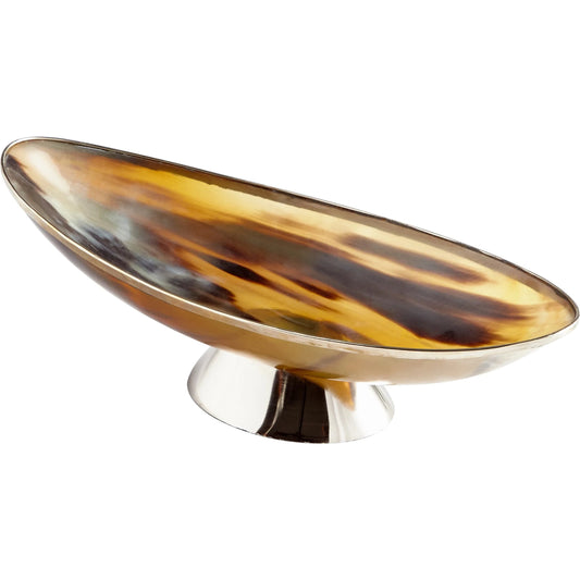 Cerith Tray by Cyan Design in horn, silver. Made from horn, aluminum in a modern style.