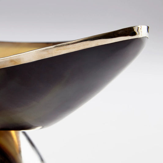 Cerith Tray by Cyan Design in horn, silver. Made from horn, aluminum in a modern style.